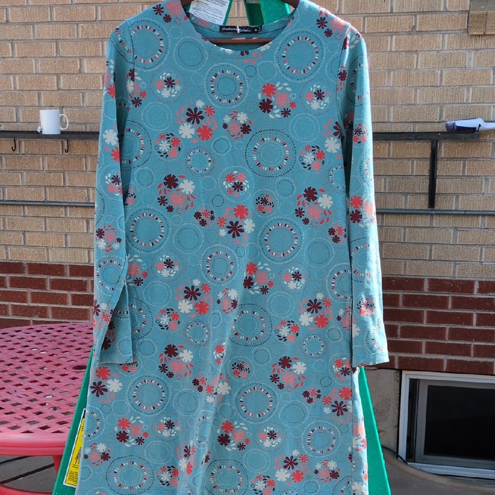 Eddie Bauer Teal Cotton Blend Top